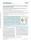 Cover page: Tumor-Targeting, MicroRNA-Silencing Porous Silicon Nanoparticles for Ovarian Cancer Therapy