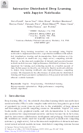 Cover page: Interactive Distributed Deep Learning with Jupyter Notebooks