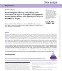 Cover page: Evaluating the Efficacy, Tolerability, and Outcomes of Topical Tripeptide/Hexapeptide Formulations Before and After Liposuction of the Medial Thighs