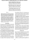 Cover page: Dynamic estimation of emphasizing points for user satisfaction evaluations