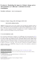 Cover page: Impacts of Climate Change on Residential Electricity Consumption: Evidence from Billing Data