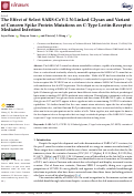 Cover page: The Effect of Select SARS-CoV-2 N-Linked Glycan and Variant of Concern Spike Protein Mutations on C-Type Lectin-Receptor-Mediated Infection.