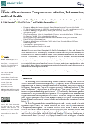 Cover page: Effects of Frankincense Compounds on Infection, Inflammation, and Oral Health.