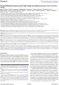 Cover page: Prenatal Phthalate Exposure and Child Weight and Adiposity from in Utero to 6 Years of Age