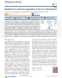 Cover page: Modulation of α‑Synuclein Aggregation In Vitro by a DNA Aptamer