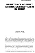 Cover page: RESISTANCE AGAINST MINING EXTRACTIVISM IN CHILE