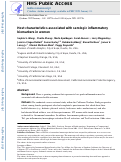 Cover page: Host characteristics associated with serologic inflammatory biomarkers in women