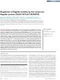 Cover page: Regulation of flagellar motility by the conserved flagellar protein CG34110/Ccdc135/FAP50