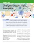 Cover page: A small molecule reacts with the p53 somatic mutant Y220C to rescue wild-type thermal stability