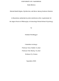 Cover page: Mental Health Stigma, Dysfunction, and Stress Among Graduate Students