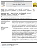 Cover page of A multi-proxy shallow marine record for Mid-to-Late Holocene climate variability, Thera eruptions and cultural change in the Eastern Mediterranean