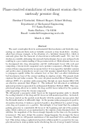 Cover page: Phase-resolved simulations of sediment erosion due to unsteady pressure drag