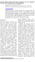 Cover page: Decision-making through performance simulation and code compliance from the early, 
schematic phases of building design