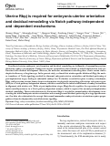 Cover page: Uterine Rbpj is required for embryonic-uterine orientation and decidual remodeling via Notch pathway-independent and -dependent mechanisms