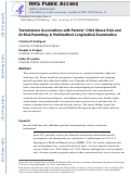 Cover page: Testosterone Associations With Parents’ Child Abuse Risk and At-Risk Parenting: A Multimethod Longitudinal Examination