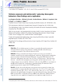 Cover page: Violence exposure and adolescents' same-day obesogenic behaviors: New findings and a replication