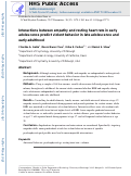 Cover page: Interactions between empathy and resting heart rate in early adolescence predict violent behavior in late adolescence and early adulthood