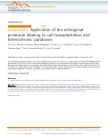 Cover page: Addendum: Application of bio-orthogonal proteome labeling to cell transplantation and heterochronic parabiosis