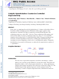 Cover page: Catalytic Hydrothiolation: Counterion-Controlled Regioselectivity