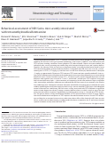 Cover page: Behavioral assessment of NIH Swiss mice acutely intoxicated with tetramethylenedisulfotetramine