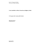 Cover page: Causes And Effects Of Phase Transitions In Highway Traffic