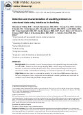 Cover page: Detection and characterization of usability problems in structured data entry interfaces in dentistry.