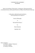 Cover page: Effects of Land Surface Characteristics on Pedogenesis, Biological Soil Crust Community Diversity, and Ecosystem Functions in a Mojave Desert Piedmont Landscape