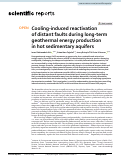 Cover page: Cooling-induced reactivation of distant faults during long-term geothermal energy production in hot sedimentary aquifers