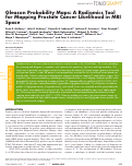 Cover page: Gleason Probability Maps: A Radiomics Tool for Mapping Prostate Cancer Likelihood in MRI Space.