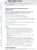 Cover page: Incidence of abnormal liver biochemical tests in hyperthyroidism