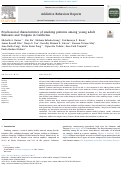 Cover page: Psychosocial characteristics of smoking patterns among young adult Samoans and Tongans in California