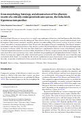 Cover page: Gross morphology, histology, and ultrastructure of the olfactory rosette of a critically endangered indicator species, the Delta Smelt, Hypomesus transpacificus