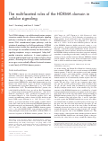 Cover page: The multifaceted roles of the HORMA domain in cellular signaling