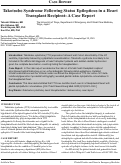 Cover page: Takotsubo Syndrome Following Status Epilepticus in a Heart Transplant Recipient: A Case Report