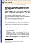 Cover page: Neonatal medical exposures and characteristics of low birth weight hepatoblastoma cases: A report from the Children's Oncology Group