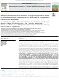 Cover page: Influence of community-level sanitation coverage and population density on environmental fecal contamination and child health in a longitudinal cohort in rural Bangladesh.