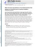 Cover page: Effect of Colonoscopy Outreach vs Fecal Immunochemical Test Outreach on Colorectal Cancer Screening Completion: A Randomized Clinical Trial.