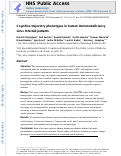 Cover page: Cognitive Trajectory Phenotypes in Human Immunodeficiency Virus-Infected Patients.