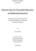 Cover page: Biometric Data Art: Personalized Narratives and Multimodal Interaction