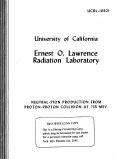 Cover page: NEUTRAL-PION PRODUCTION FROM PROTON-PROTON COLLISIONS AT 735 MeV