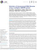 Cover page: Selection of chromosomal DNA libraries using a multiplex CRISPR system