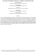 Cover page: Tracing the developmental trajectory of children’s relational learning