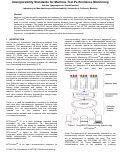 Cover page: Interoperability Standards for Machine Tool Performance Monitoring