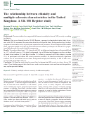 Cover page: The relationship between ethnicity and multiple sclerosis characteristics in the United Kingdom: A UK MS Register study.