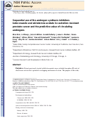 Cover page: Sequential use of the androgen synthesis inhibitors ketoconazole and abiraterone acetate in castration-resistant prostate cancer and the predictive value of circulating androgens.