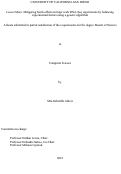 Cover page: Less is More: Mitigating batch-effects in large scale RNA-Seq experiments by balancing experimental factors using a genetic algorithm