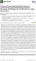 Cover page: 2′-Fucosyllactose Supplementation Improves Gut-Brain Signaling and Diet-Induced Obese Phenotype and Changes the Gut Microbiota in High Fat-Fed Mice