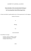 Cover page: Characterization of the archaebacterial ortholog of the processing body subunit Winnebago/Growl