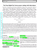 Cover page: The Sloan Digital Sky Survey quasar catalog: tenth data release