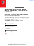 Cover page: Evaluation of a Pharmacist-Linked Smoking Cessation Intervention for Adults Experiencing Homelessness